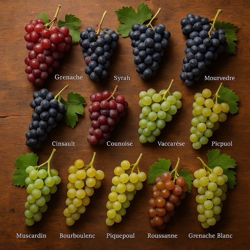 Les 13 cépages de Châteauneuf-du-Pape : diversité, assemblages et traditions