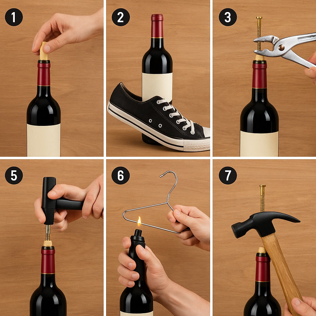 Comment ouvrir une bouteille de vin sans tire-bouchon : 7 astuces pratiques