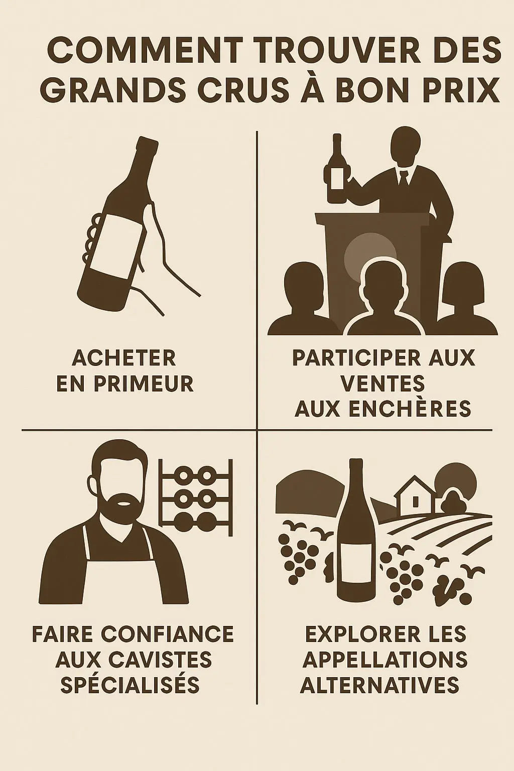 Comment trouver des Grands Crus à bon prix Le caveau des pépites
