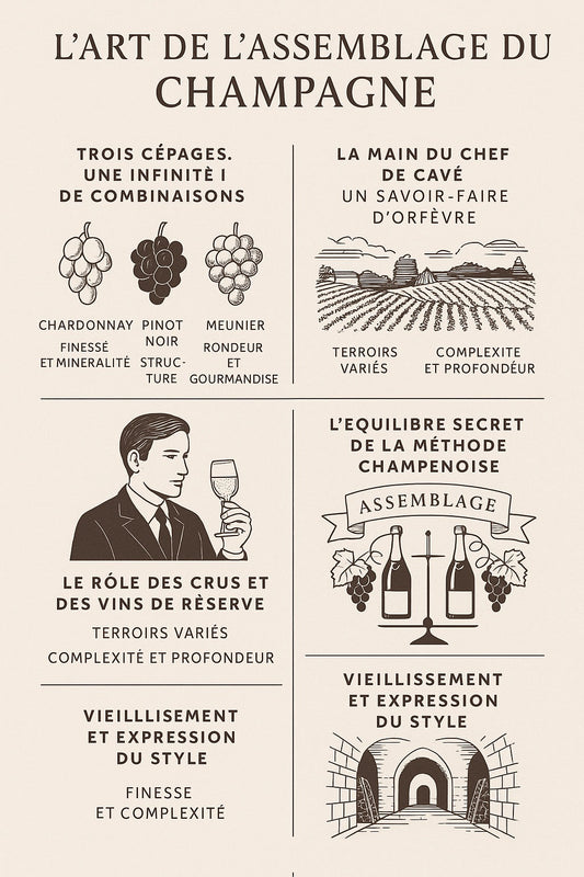 L’art de l’assemblage en Champagne : équilibre, style et signature des maisons