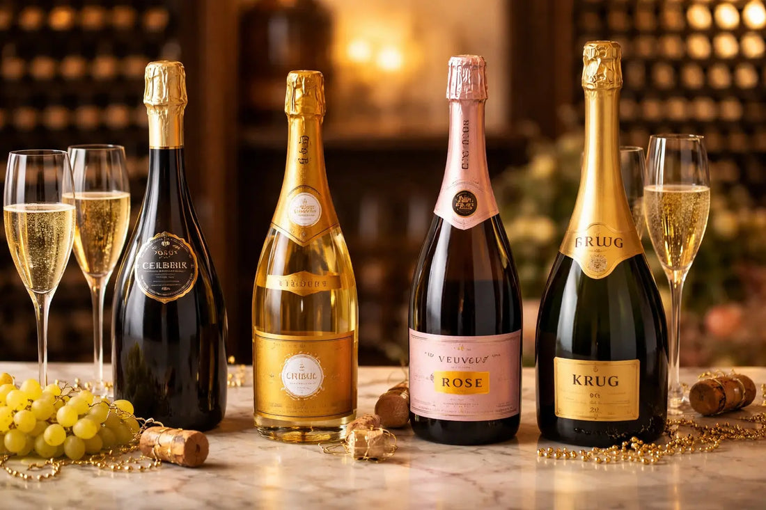 Les meilleurs champagnes d’exception : Cristal, Krug 2008, Gosset Celebris et Veuve Clicquot Le caveau des pépites