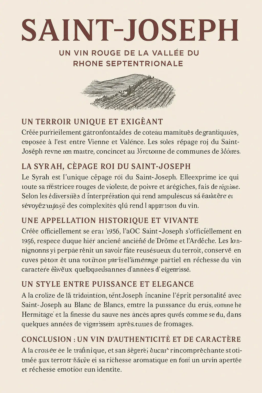 Les vins rouges de Saint-Joseph : l’élégance de la Vallée du Rhône septentrionale Le caveau des pépites