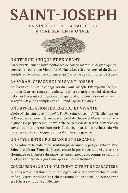 Les vins rouges de Saint-Joseph : l’élégance de la Vallée du Rhône septentrionale Le caveau des pépites