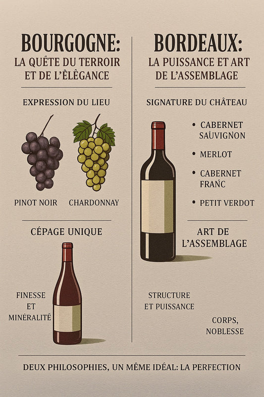 Grands Crus de Bourgogne vs Bordeaux : deux visions de l’excellence française