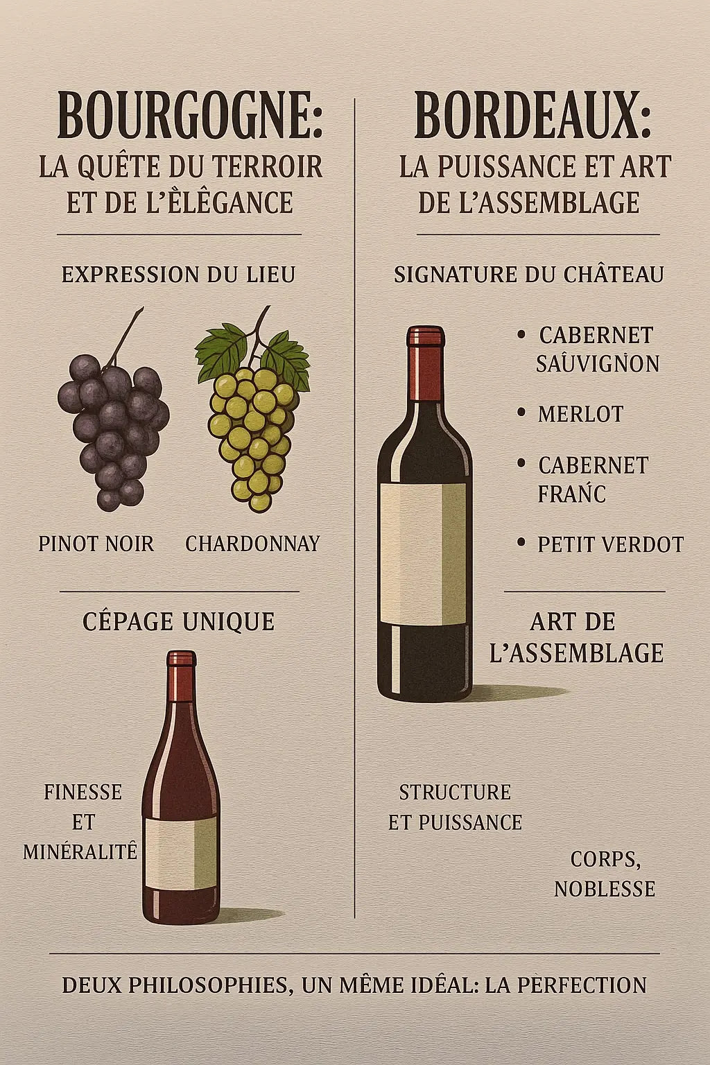 Grands Crus de Bourgogne vs Bordeaux : deux visions de l’excellence française Le caveau des pépites