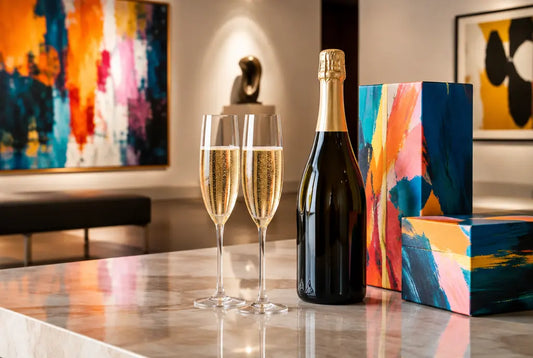 Flûtes de champagne de prestige et coffrets d'art en édition limitée