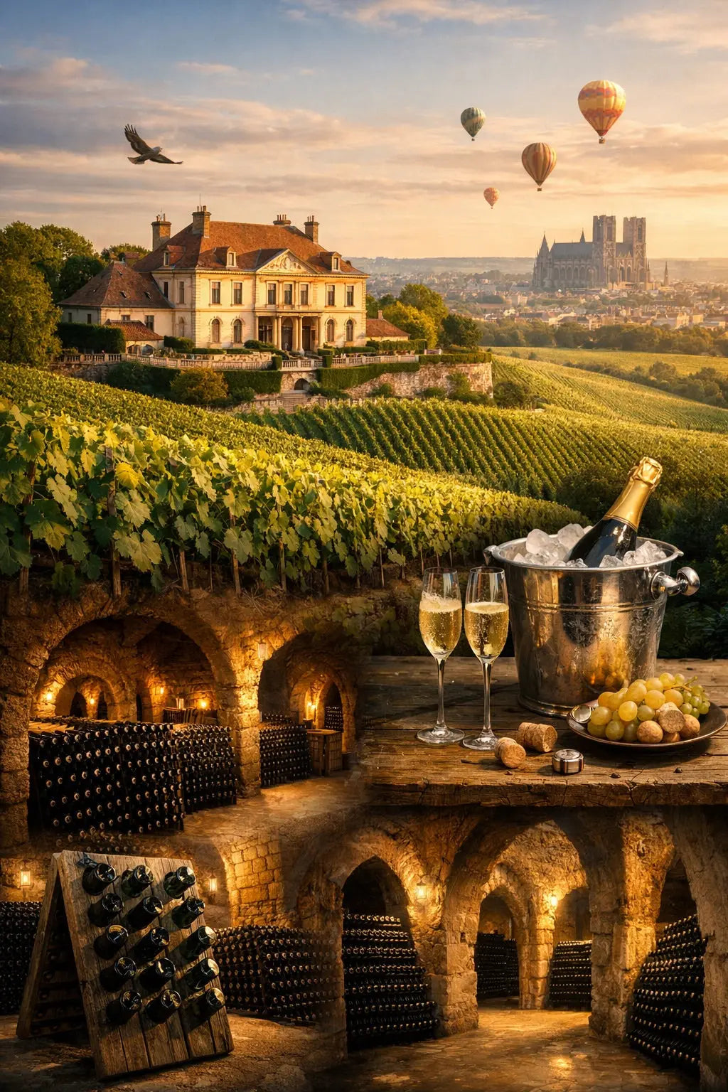 Champagne Taittinger : l’histoire d’une grande maison familiale, entre héritage, élégance et indépendance Le caveau des pépites