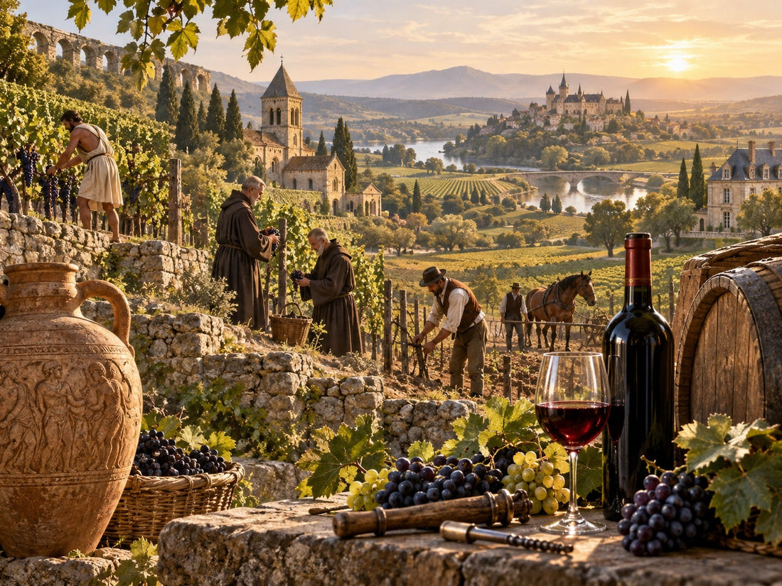 Histoire du vin français : des origines aux AOC modernes
