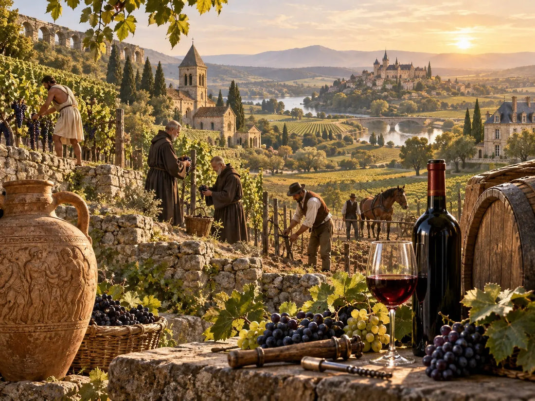 Histoire du vin français : des origines aux AOC modernes