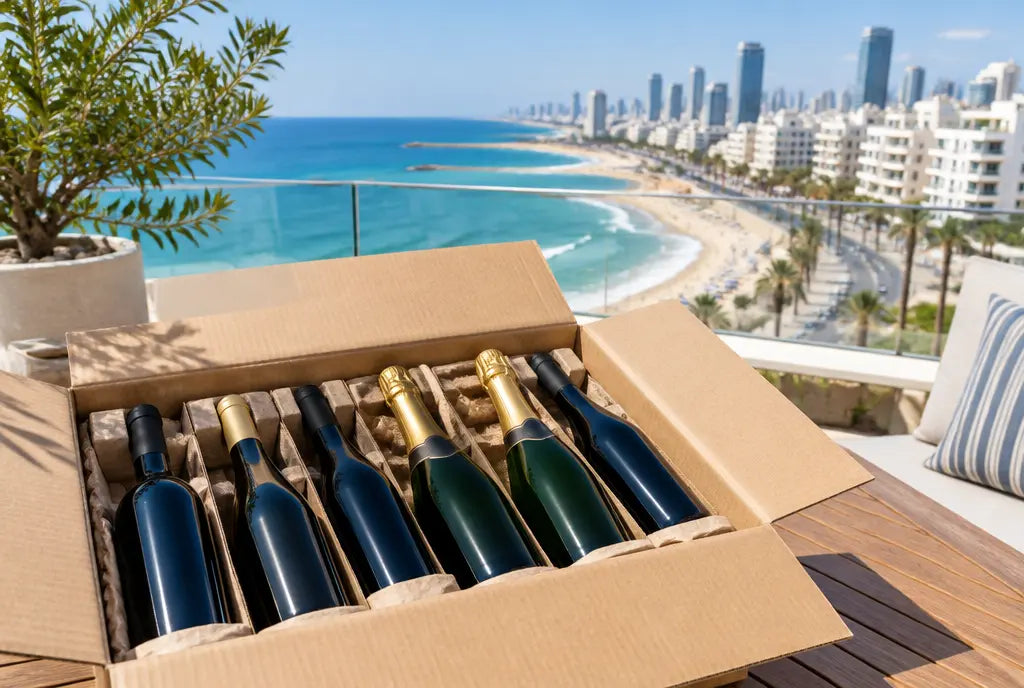Colis de vins et champagnes livré en Israël