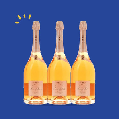 Lot de 3 bouteilles Amour de Deutz Rosé 2013 Magnum