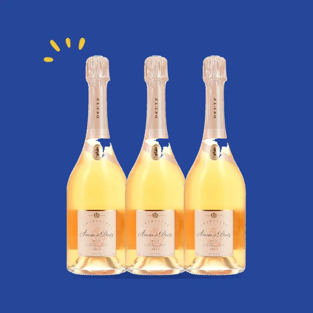 Lot de 3 bouteilles Amour de Deutz Rosé 2015