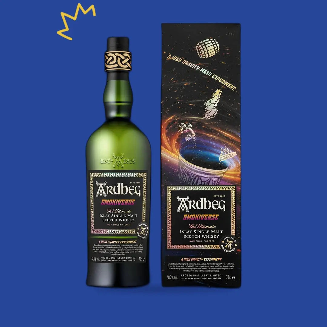 Ardbeg Smokiverse avec son étui, édition Ardbeg Day