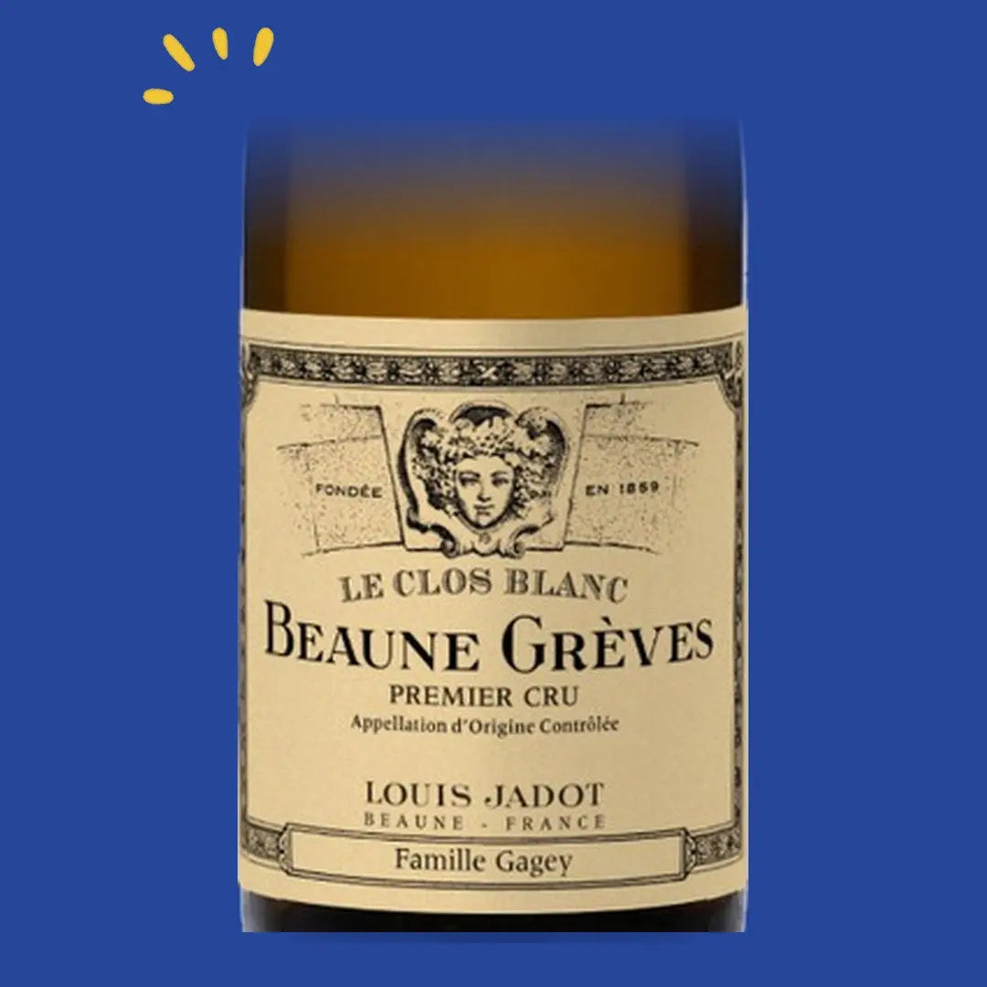 Étiquette Beaune 1er Cru Grèves Le Clos Blanc, Louis Jadot Famille Gagey
