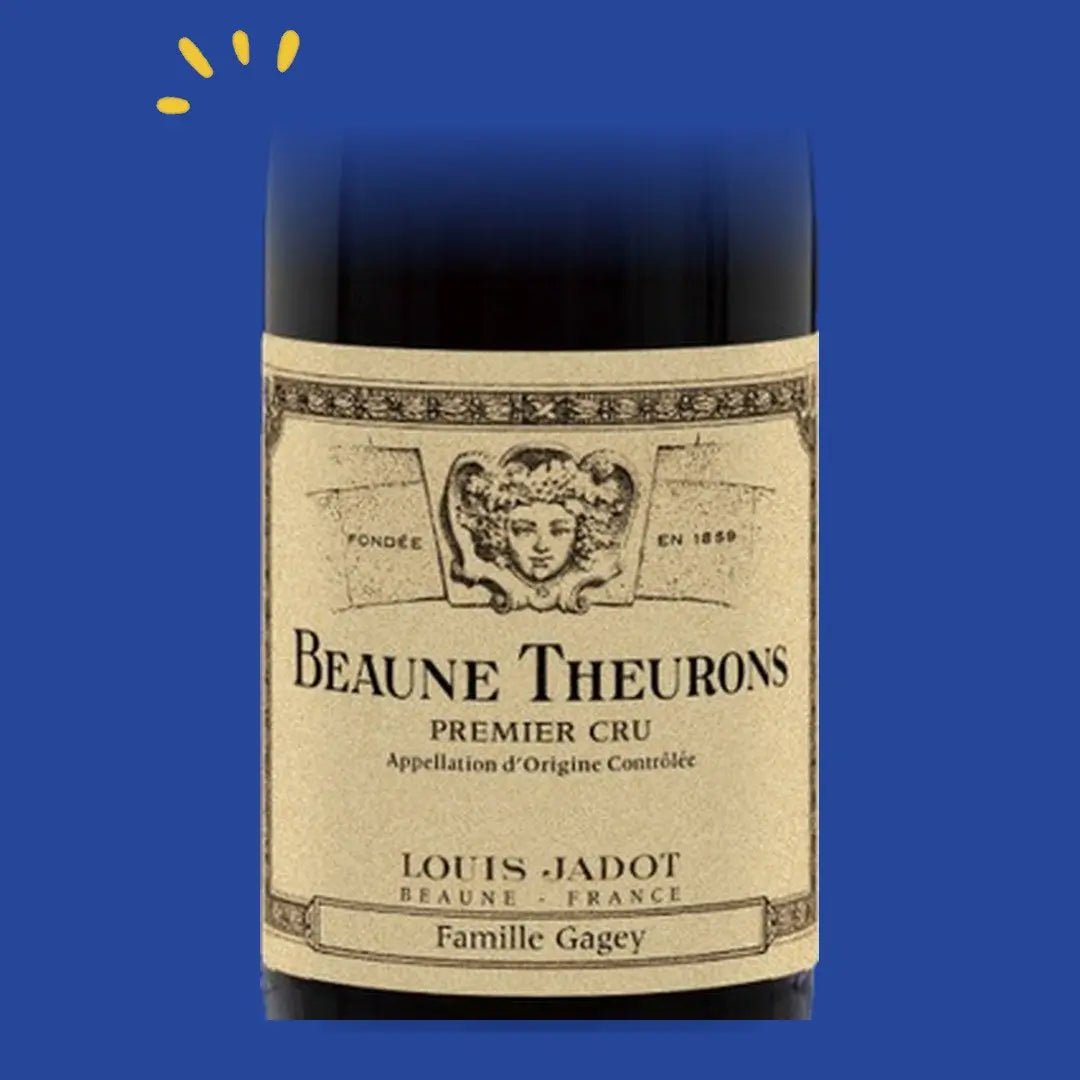 Étiquette Beaune 1er Cru Theurons, Louis Jadot Famille Gagey
