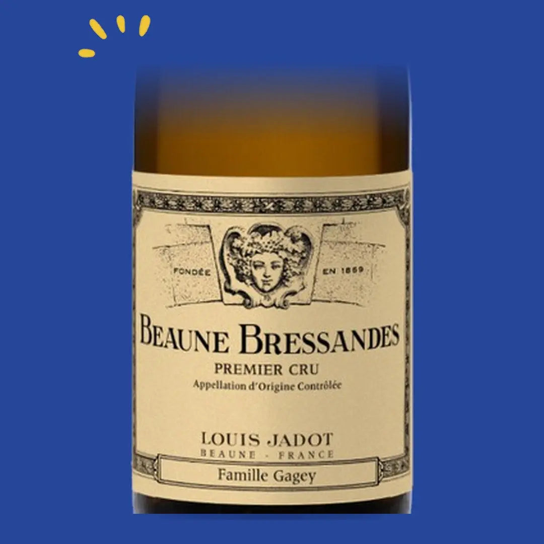 Étiquette Beaune blanc 1er Cru Bressandes 2022, Louis Jadot Famille Gagey