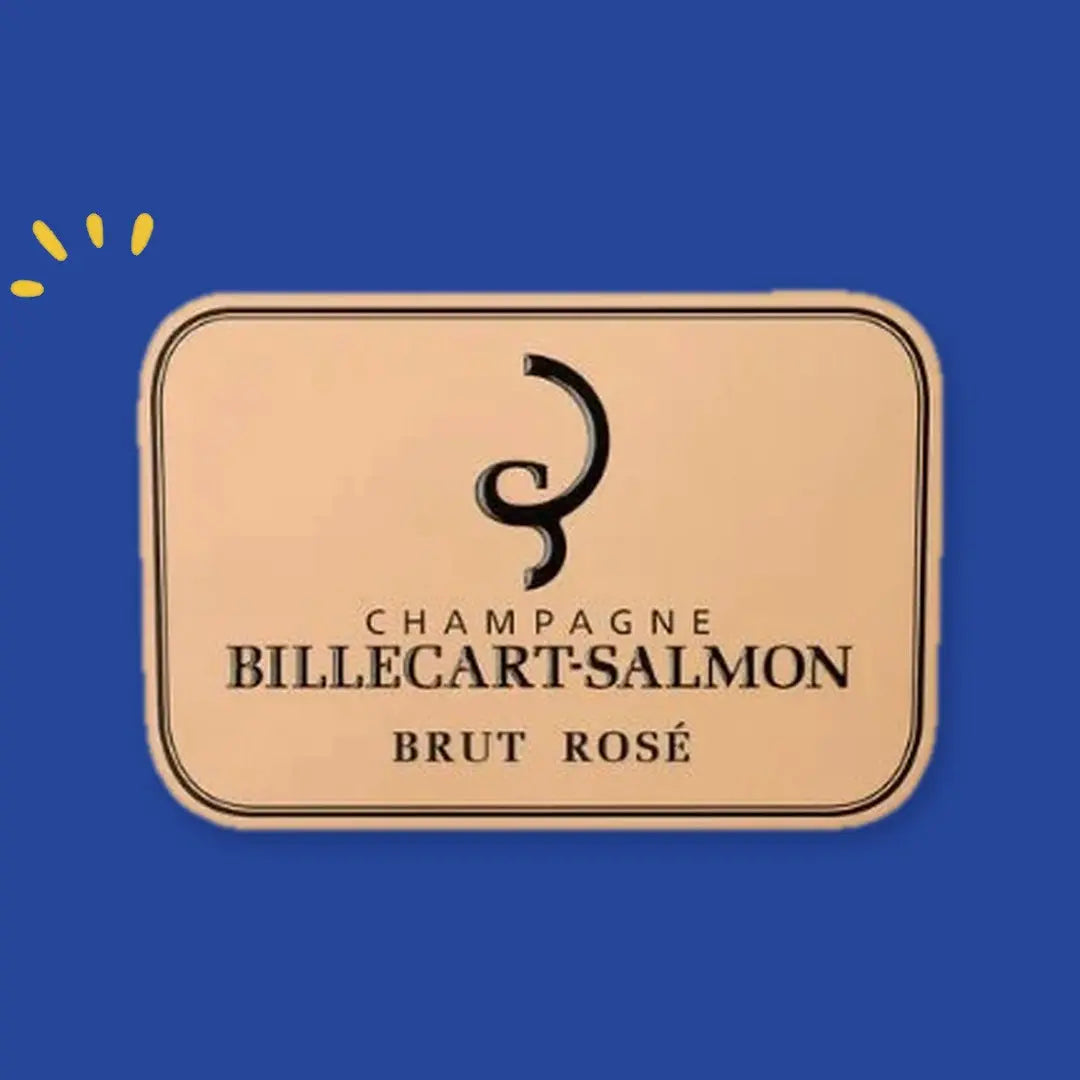 Billecart-Salmon Brut Rosé, étiquette