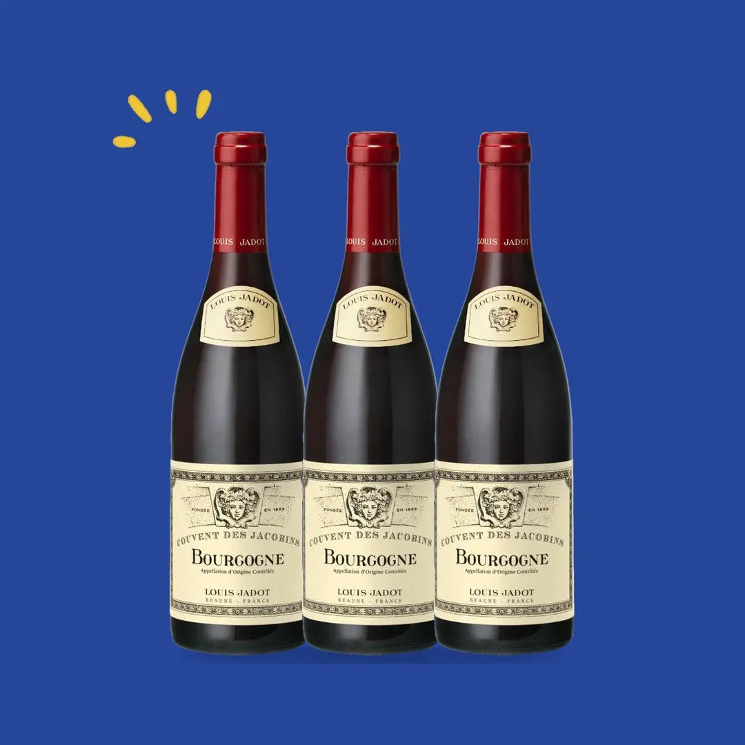 Lot de 3 bouteilles Bourgogne rouge Couvent des Jacobins, Louis Jadot