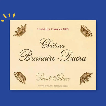 Étiquette Château Branaire-Ducru, Grand Cru Classé en 1855, Saint-Julien