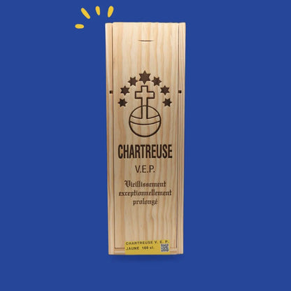Coffret en bois Chartreuse VEP Jaune 100 cl