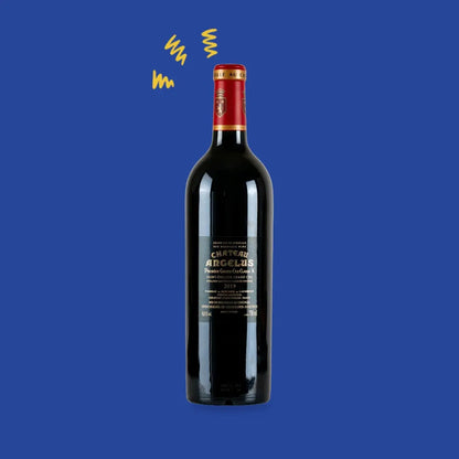 Château Angélus 2019, dos de la bouteille et contre-étiquette, Saint-Émilion 1er Grand Cru Classé A