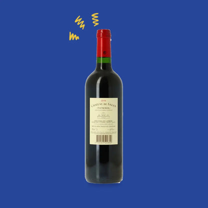 Château de Sales, Pomerol, dos de la bouteille et contre-étiquette