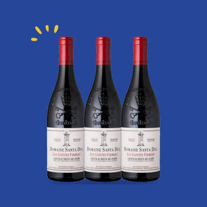 Lot de 3 bouteilles Châteauneuf-du-Pape Les Saintes Vierges 2021, Santa Duc