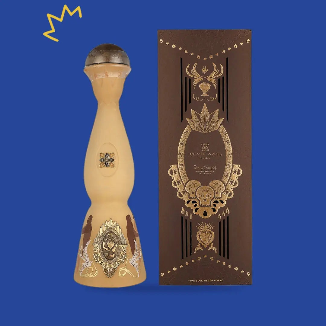 Clase Azul Día de Muertos 2025 avec son coffret marron et or
