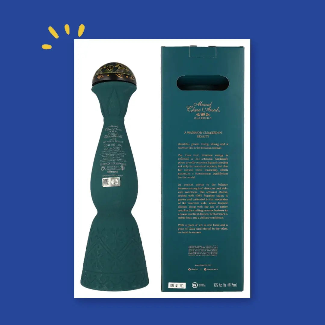 Clase Azul Guerrero, dos de la bouteille et du coffret