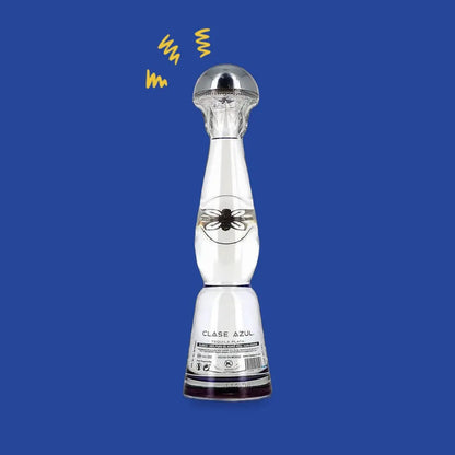 Clase Azul Plata, dos de la bouteille et contre-étiquette