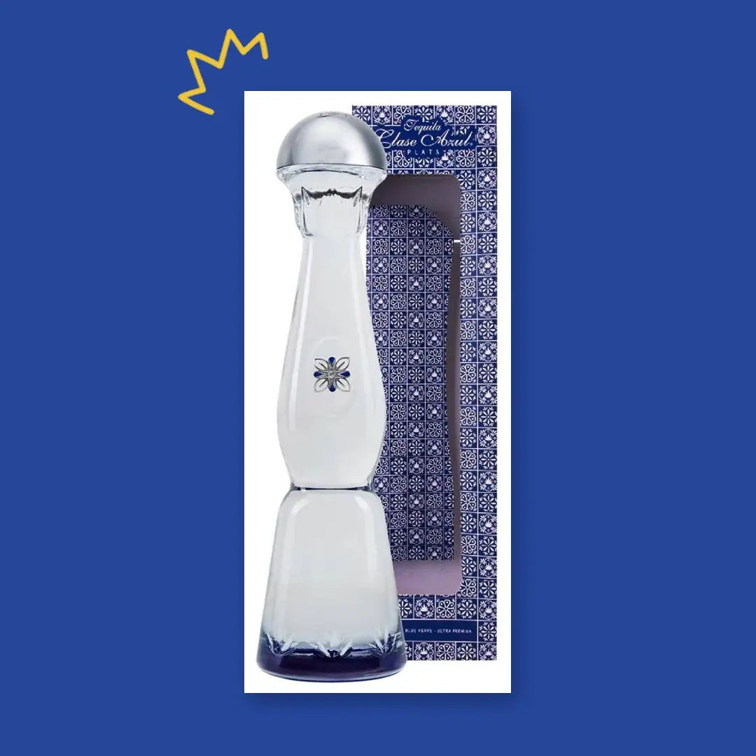 Clase Azul Plata 70 cl avec son étui bleu et blanc