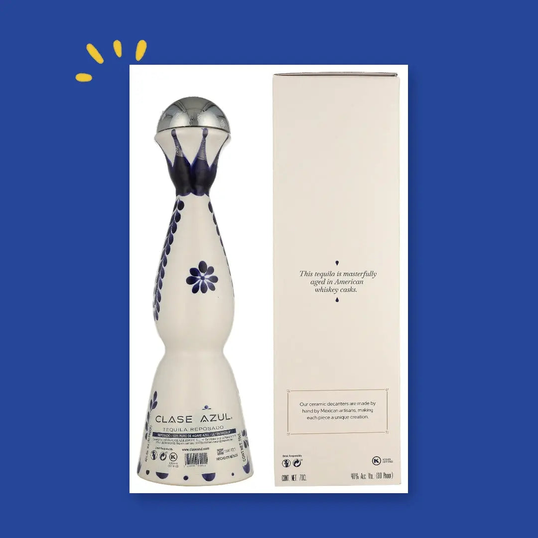 Clase Azul Reposado, dos de la carafe et de l'étui
