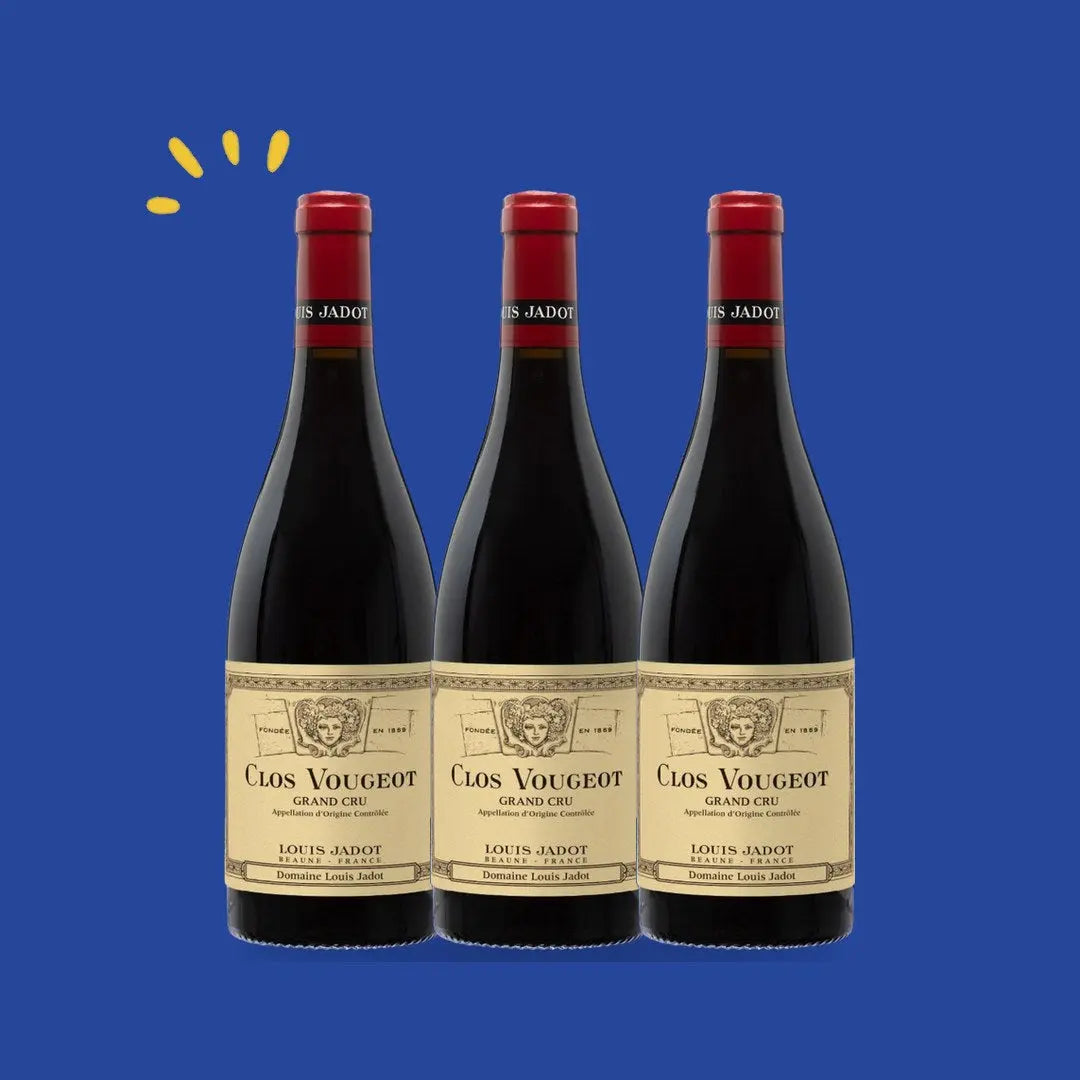 Lot de 3 bouteilles Clos Vougeot Grand Cru, Domaine Louis Jadot