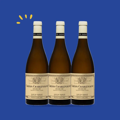 Lot de 3 bouteilles Corton-Charlemagne Grand Cru, Héritiers Louis Jadot