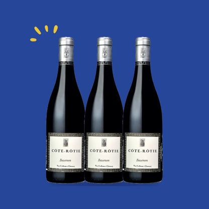 Lot de 3 bouteilles Côte-Rôtie Bassenon, Yves Cuilleron