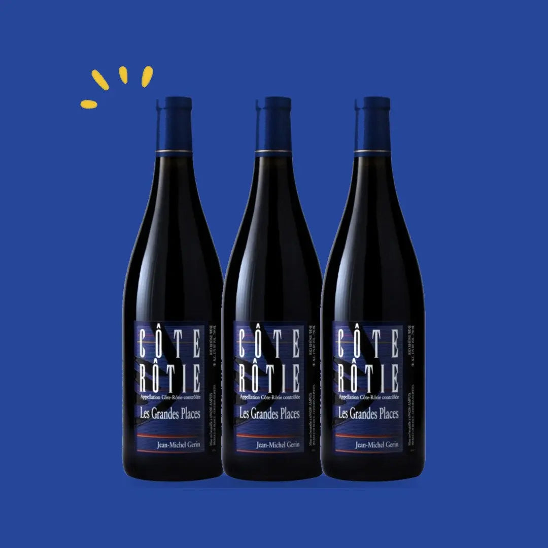 Lot de 3 bouteilles Côte-Rôtie Les Grandes Places 2021, Domaine Jean-Michel Gerin