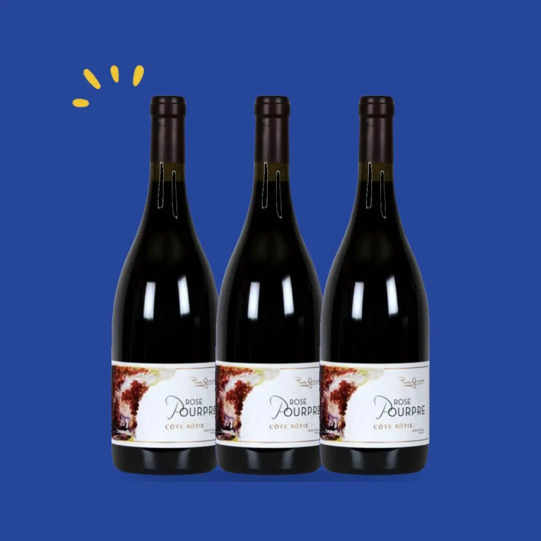 Lot de 3 bouteilles Côte-Rôtie Rose Pourpre 2021, Domaine Pierre Gaillard
