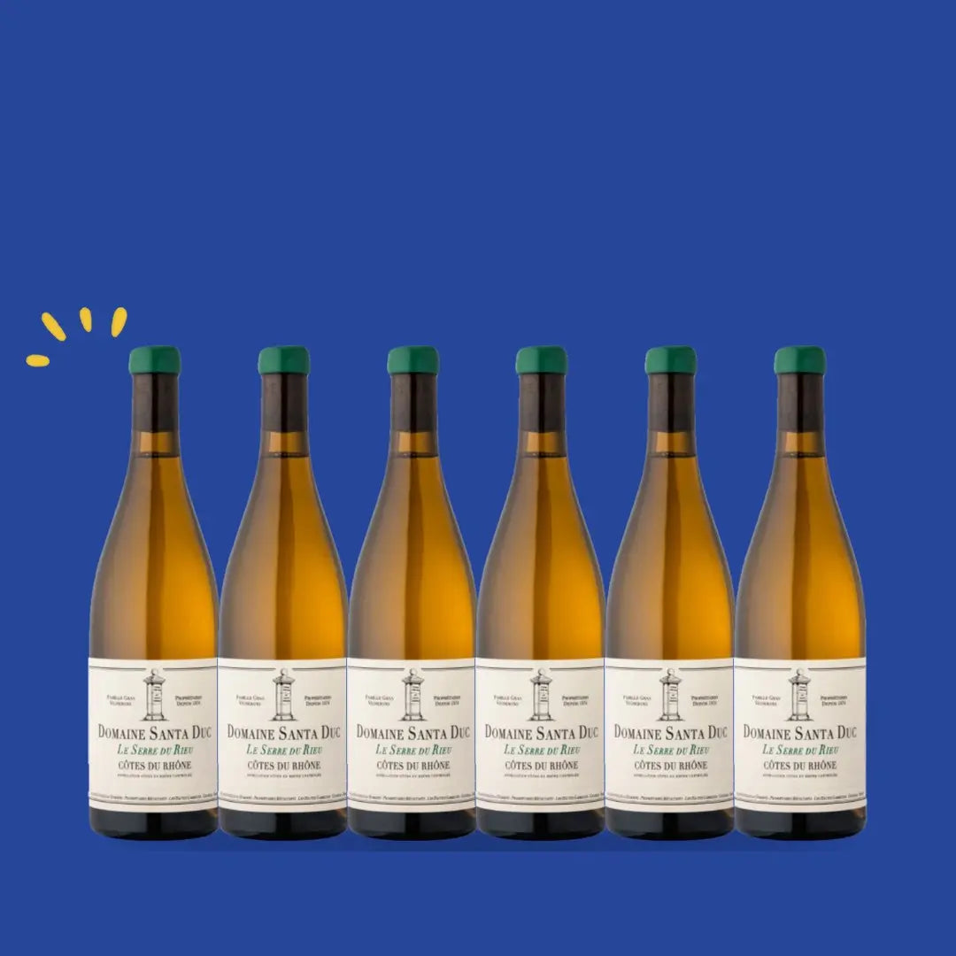 Carton de 6 bouteilles Côtes du Rhône blanc Le Serre du Rieu 2022 Magnum, Santa Duc