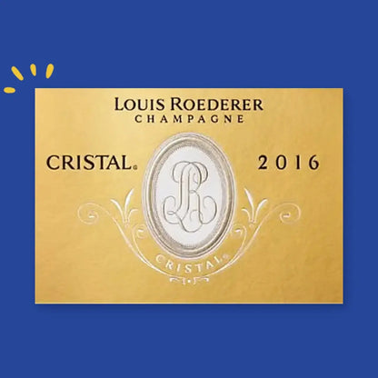 Étiquette Louis Roederer Cristal 2016