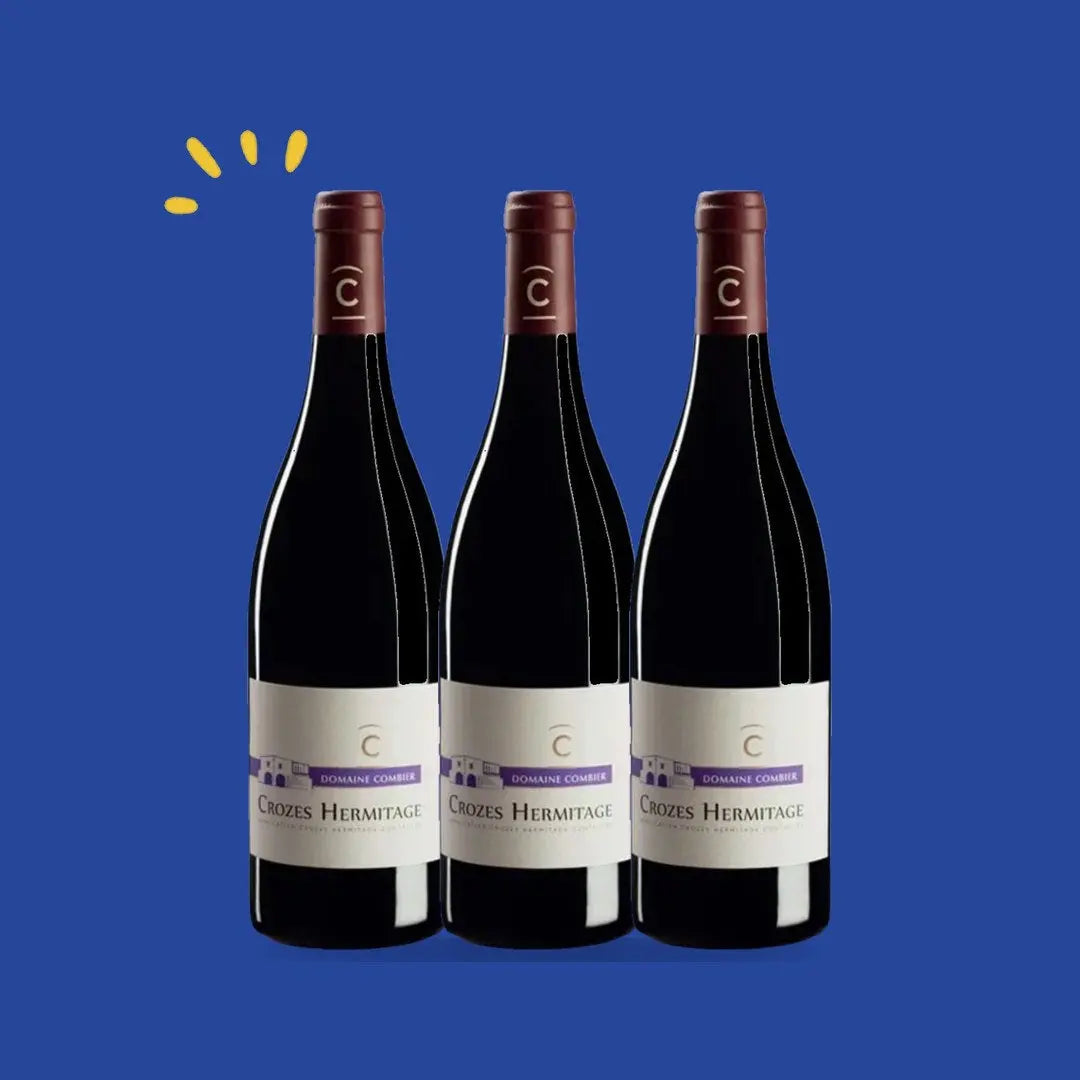 Lot de 3 bouteilles Crozes-Hermitage 2021 Magnum, Domaine Combier