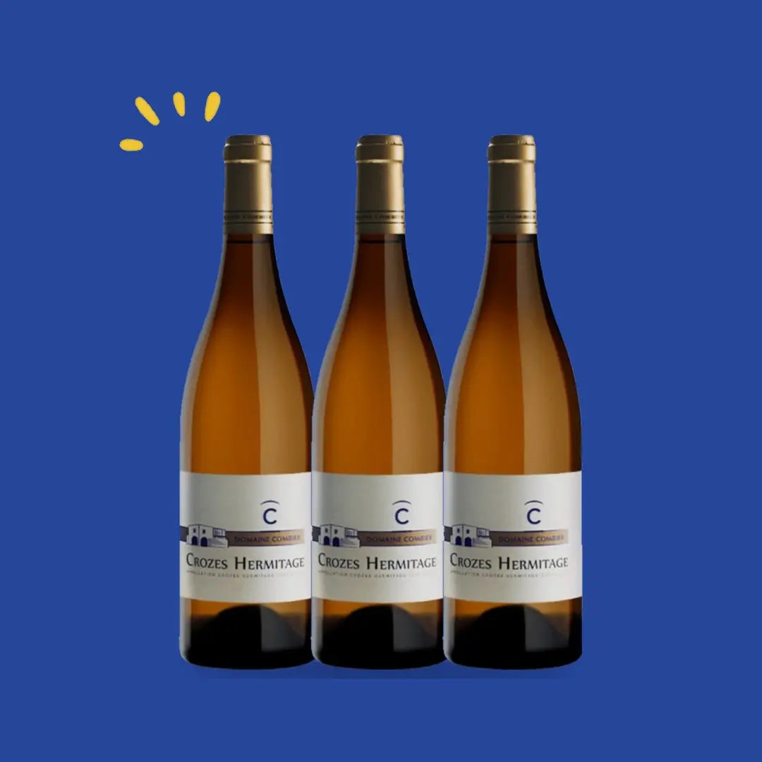 Lot de 3 bouteilles Crozes-Hermitage blanc 2022, Domaine Combier