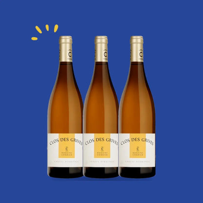 Lot de 3 bouteilles Crozes-Hermitage blanc Clos des Grives 2023, Domaine Combier