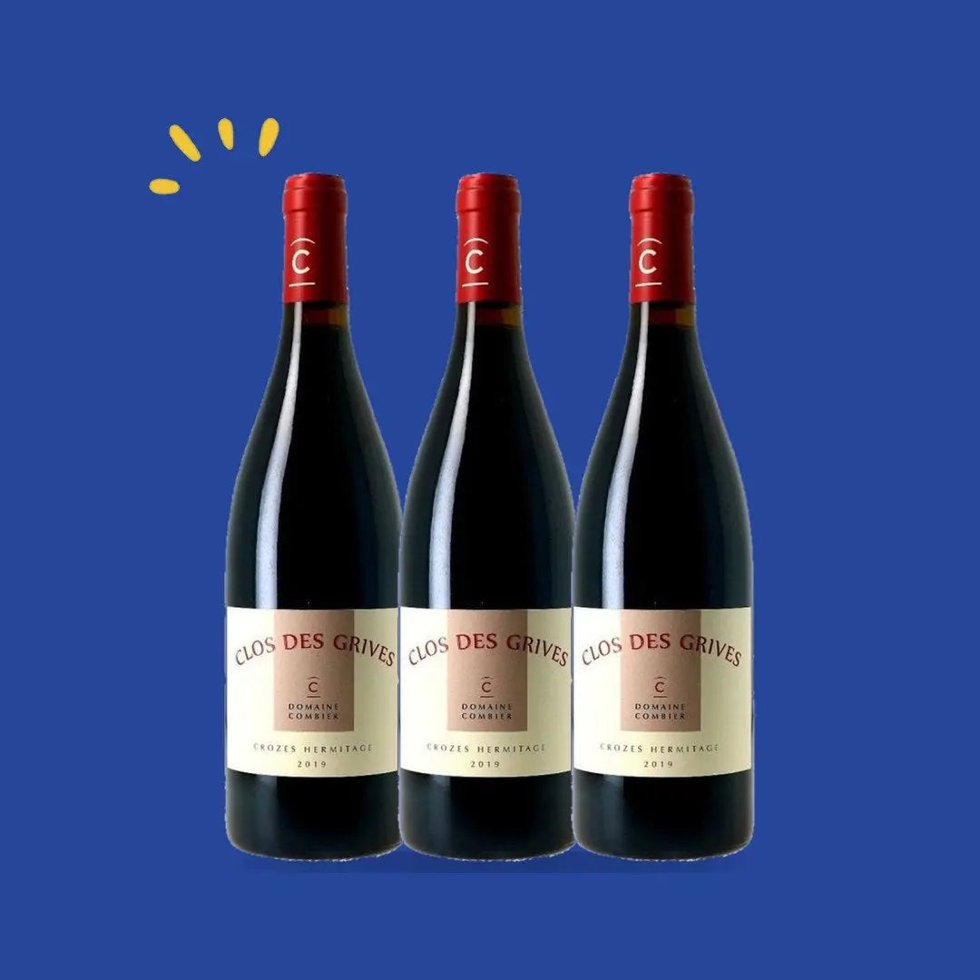 Lot de 3 bouteilles Crozes-Hermitage Clos des Grives 2023, Domaine Combier