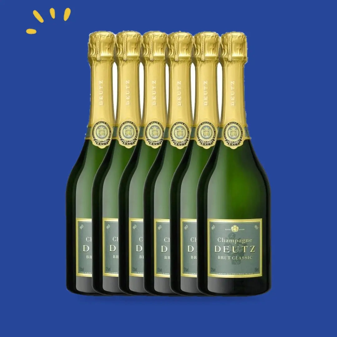 Carton de 6 bouteilles de champagne Deutz Brut Classic