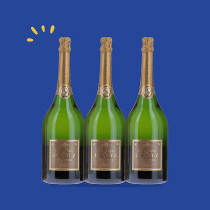 Lot de 3 bouteilles Deutz Brut Millésimé 2018 Magnum