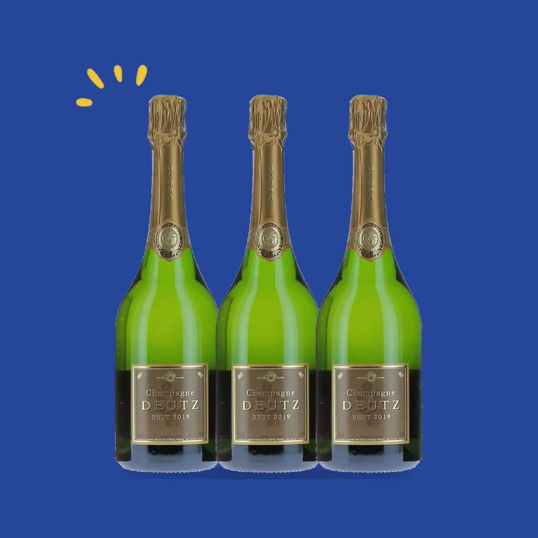 Lot de 3 bouteilles Deutz Brut Millésimé 2019