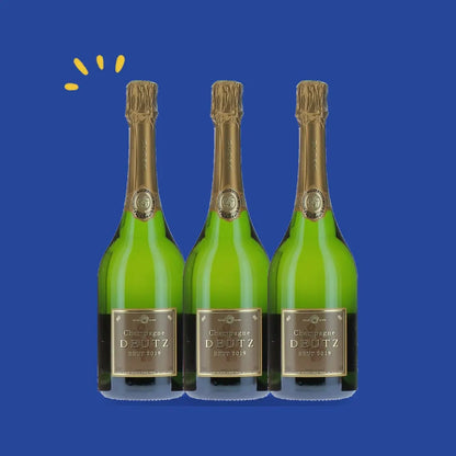 Lot de 3 bouteilles Deutz Brut Millésimé 2019