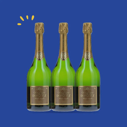 Lot de 3 bouteilles Deutz Demi-Sec Millésimé 2016
