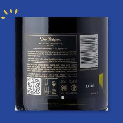 Contre-étiquette Dom Pérignon Vintage 2006 Plénitude 2