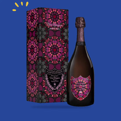 Dom Pérignon Rosé 2010 Damien Hirst avec son étui, édition limitée